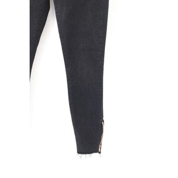 Mother jeans Women's 26 The Stunner Double Zip Ankle step fray not guilty black - Picture 3 of 15